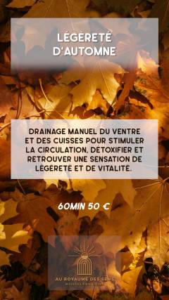 Le Royaume des Sens - Massage éphémère automne 2025